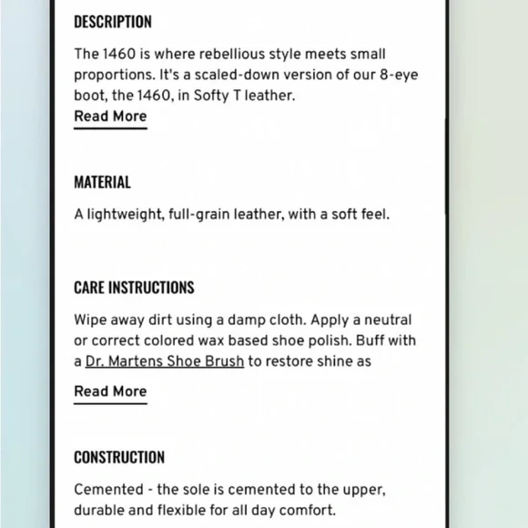 Dr. Marten White Lace-up Boots Shoes - Picture 11 of 16